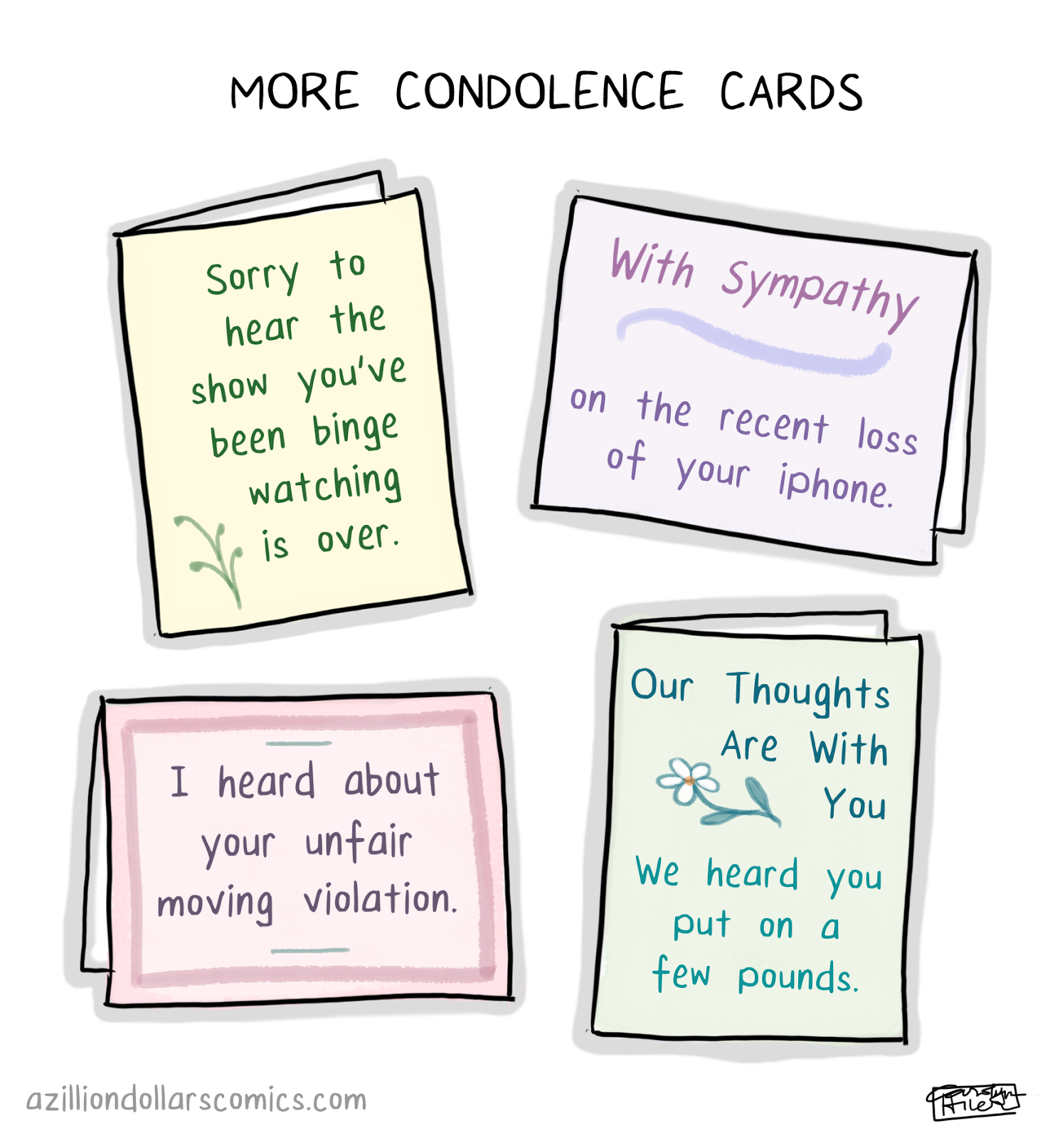 More Condolence Cards : r/comics