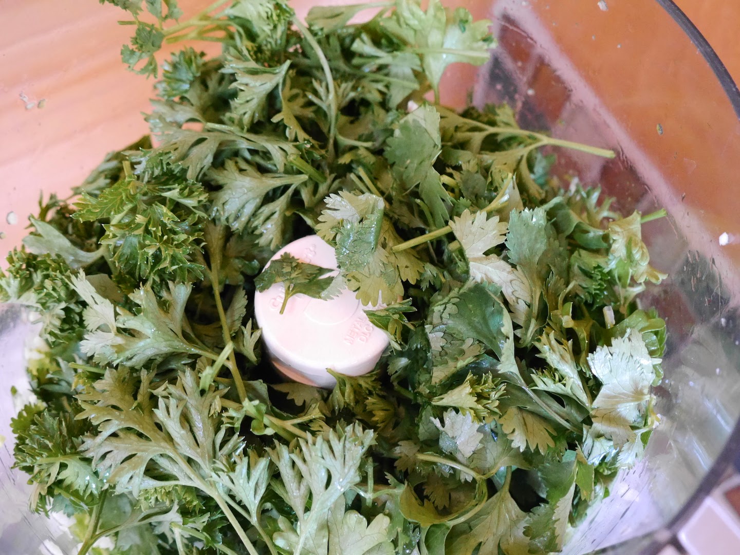 Foods For Long Life Chimichurri Sauce With Fresh Cilantro, Parsley