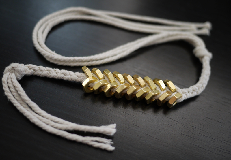 Diva Tube [DIY] Braided Hex Nut Bracelet