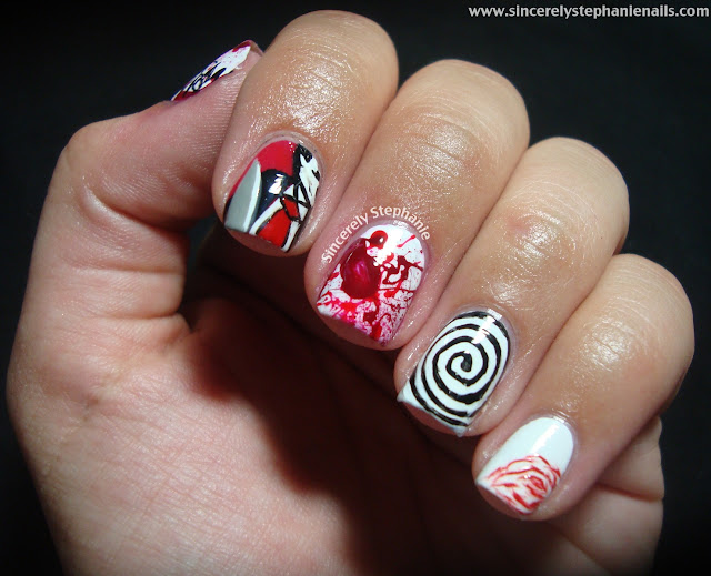 american psycho nail art