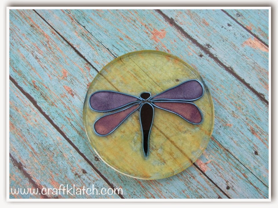 Craft Klatch ® DIY Dragonfly Coaster Another Coaster Friday