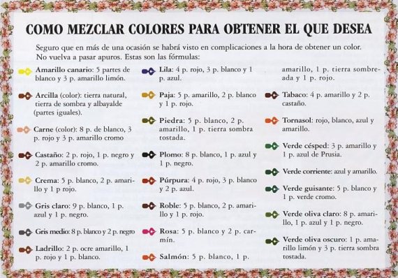 Mezcla De Colores Para Obtener El Morado