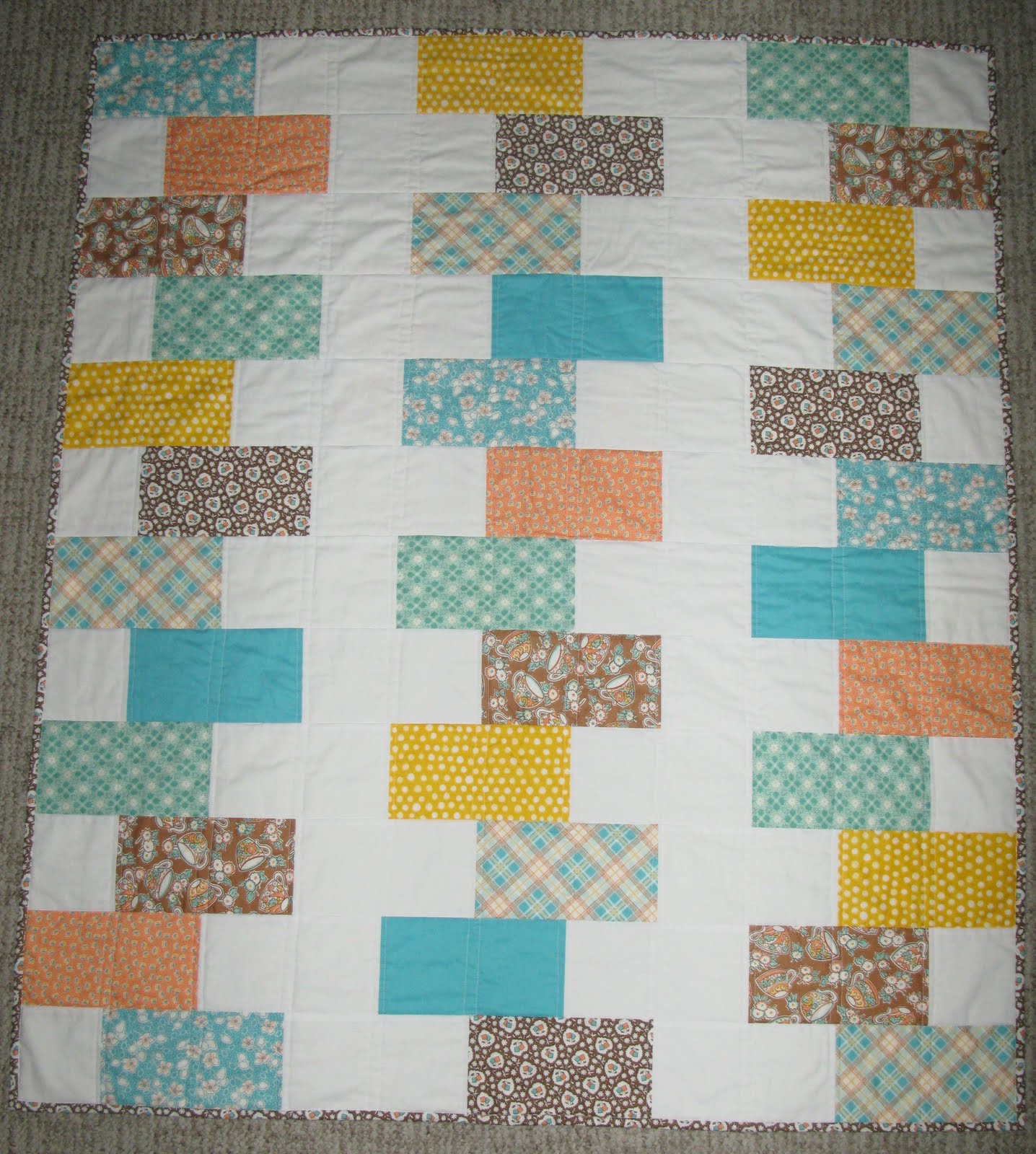 Modern Amish Summer Cottage Quilt Finished