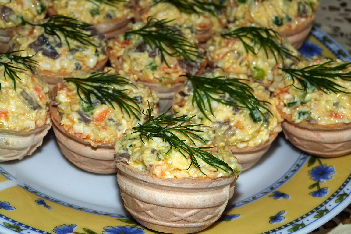 Рецепт вафельных корзинок с