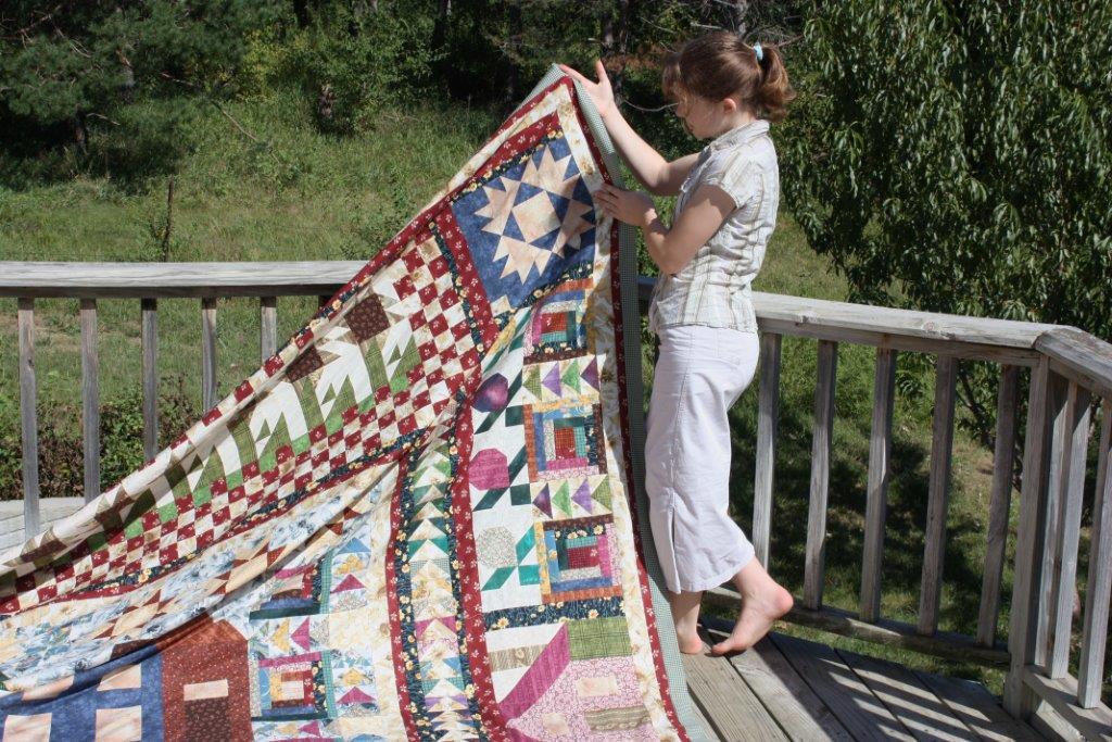 Sarah Lynn's Quilting Thimbleberries Village Quilt Top Completed