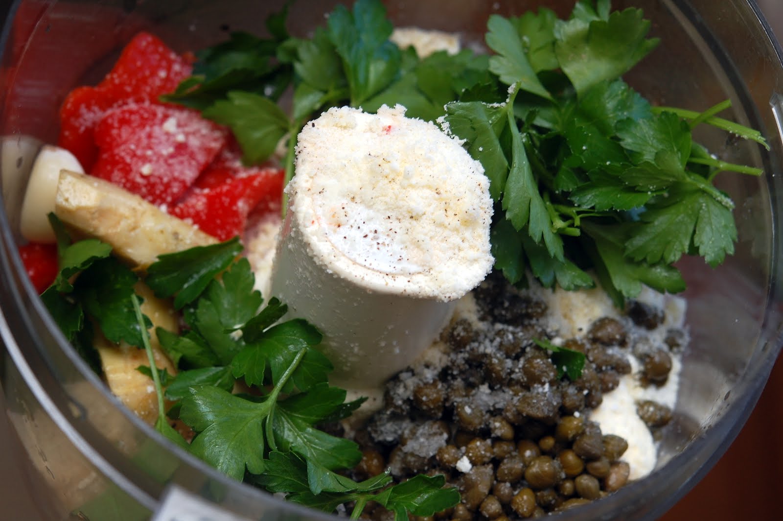 ROASTED RED PEPPER & CAPER DIP Hugs and Cookies XOXO