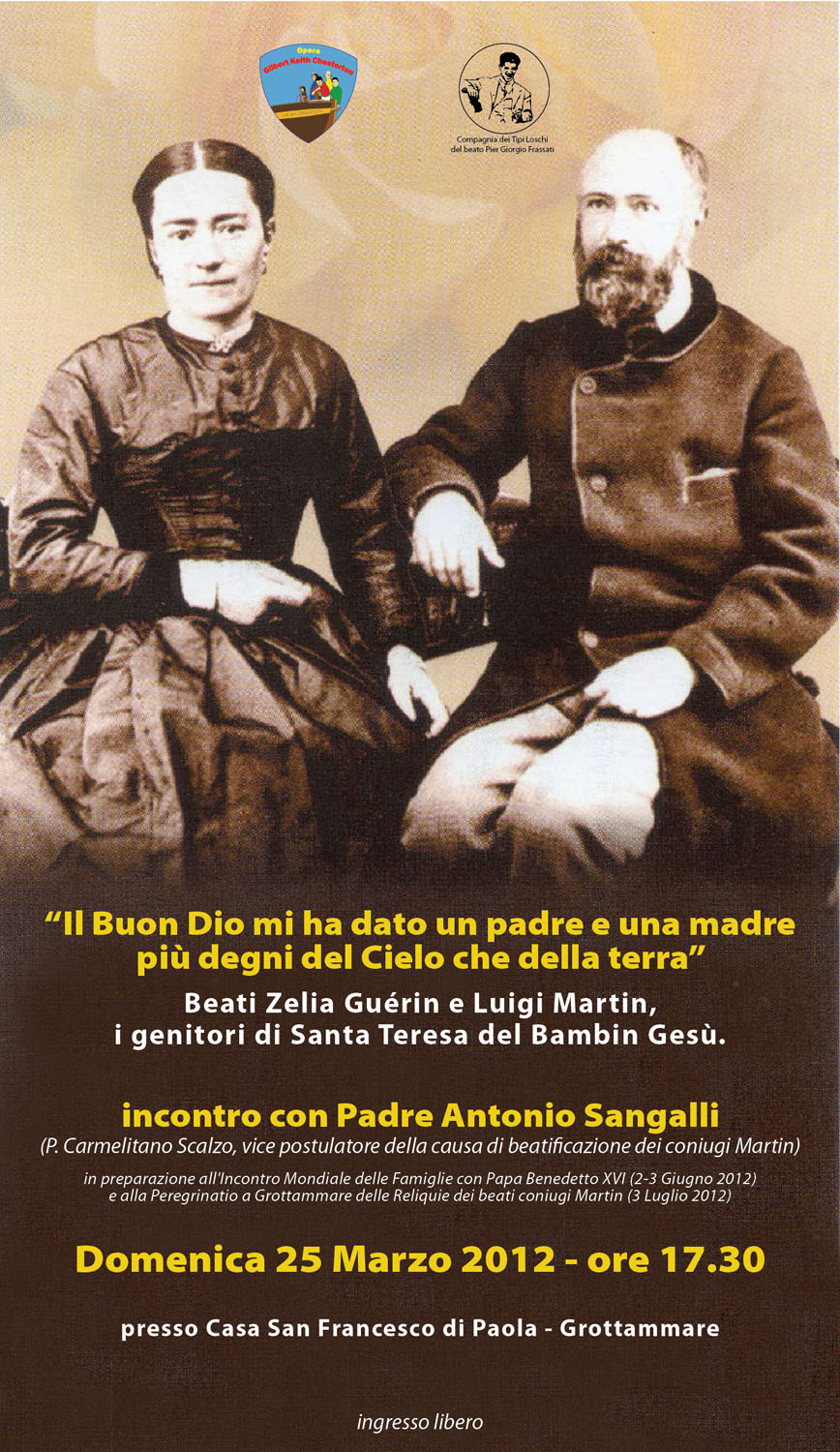 Incontro con padre Antonio Sangalli sui coniugi Martin, i genitori di