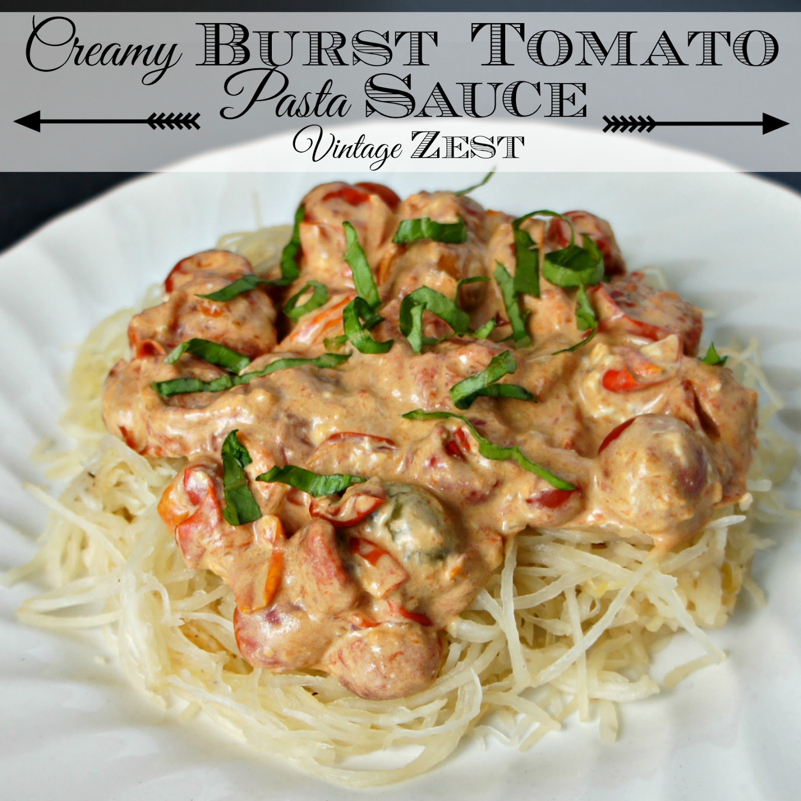 Creamy Burst Tomato Pasta Sauce Diane's Vintage Zest!