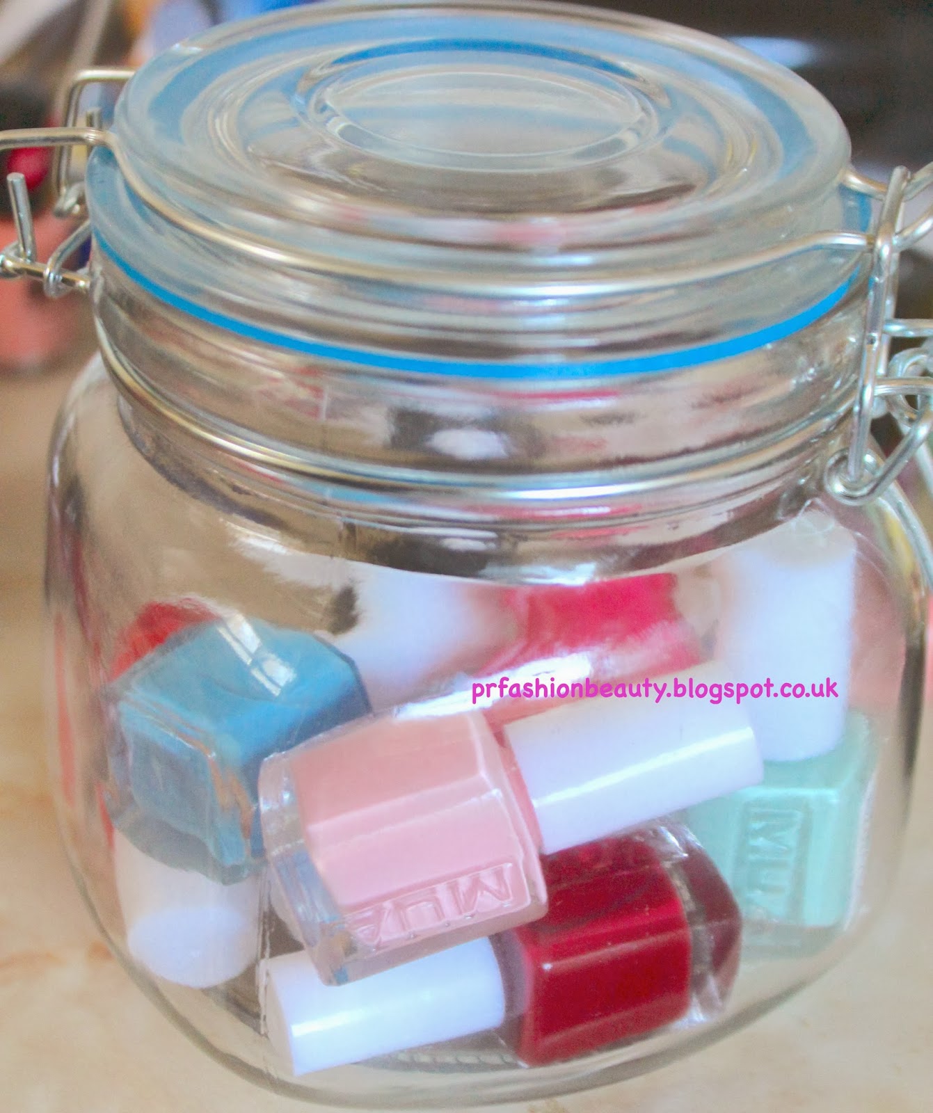 Nail Polish Mason Jars Creative Touch