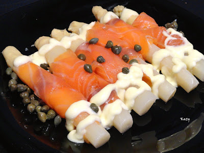 Espárragos Con Salmón Ahumado