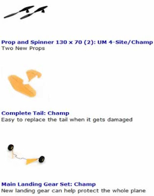 champ rc plane parts 2 images