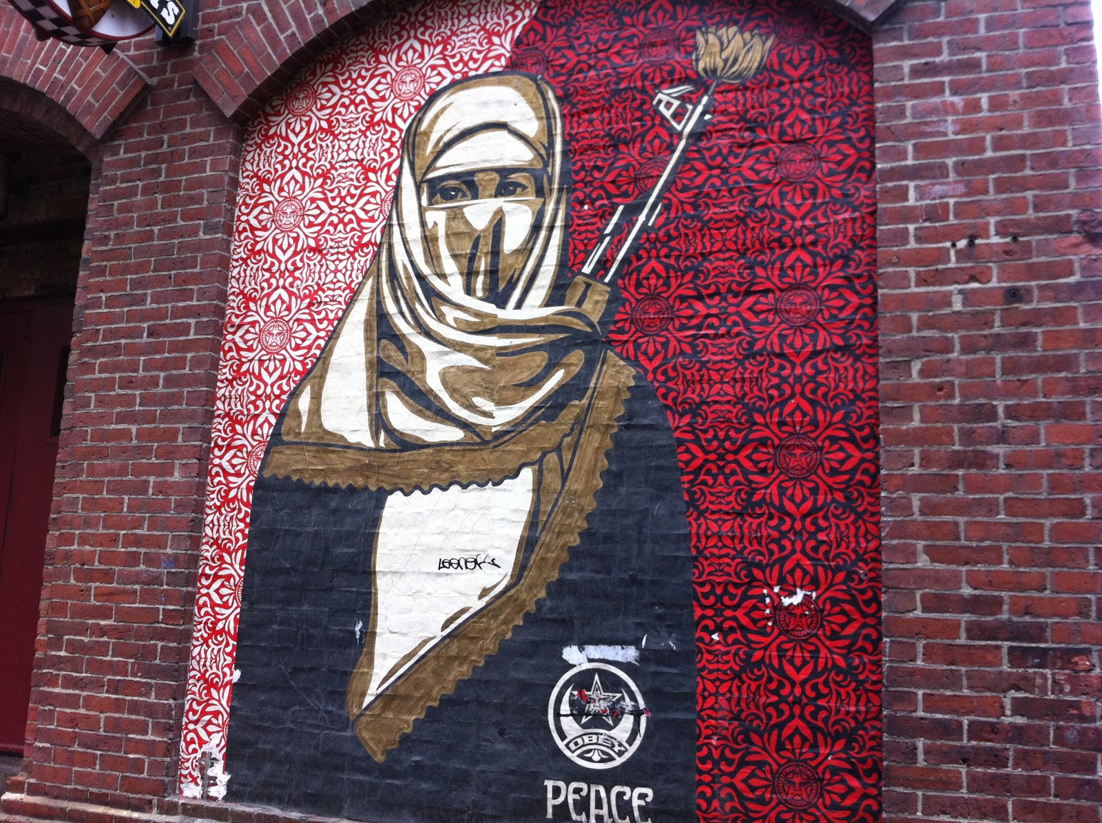 Greater Boston Home of Revolutionaries Muslim Woman Street Art