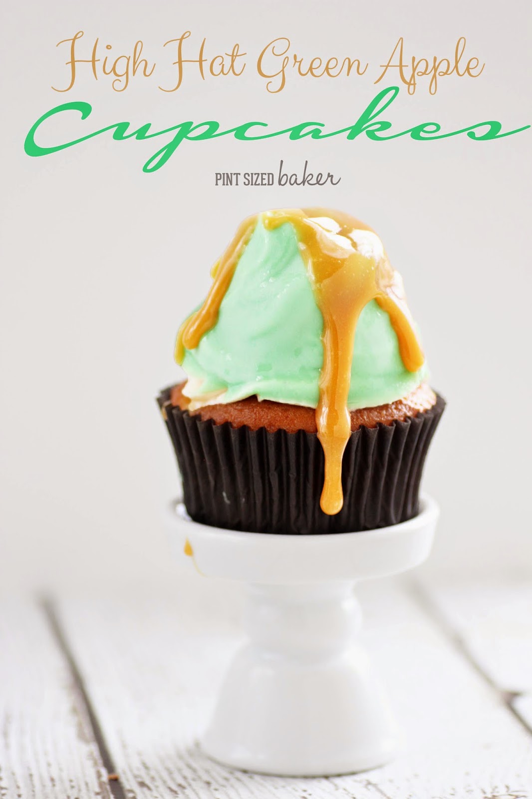 Green Apple High Hat Cupcakes are perfect for an easy fall treat!