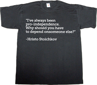 Hristo Stoichkov fc Barcelona barça independence freedom catalonia fanboy t-shirt ephemeral-t-shirts