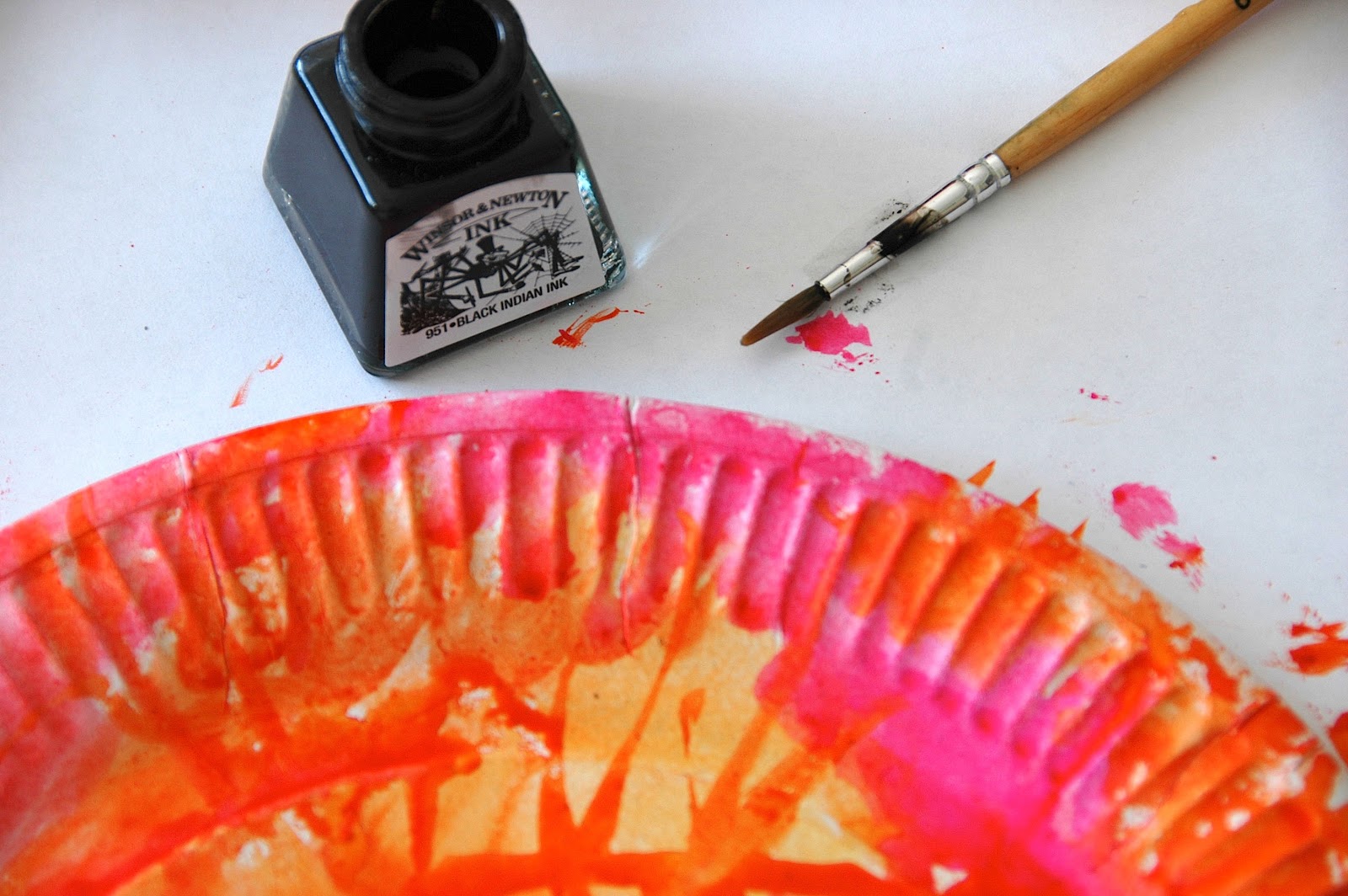 arteascuola Oriental fans with paper plates