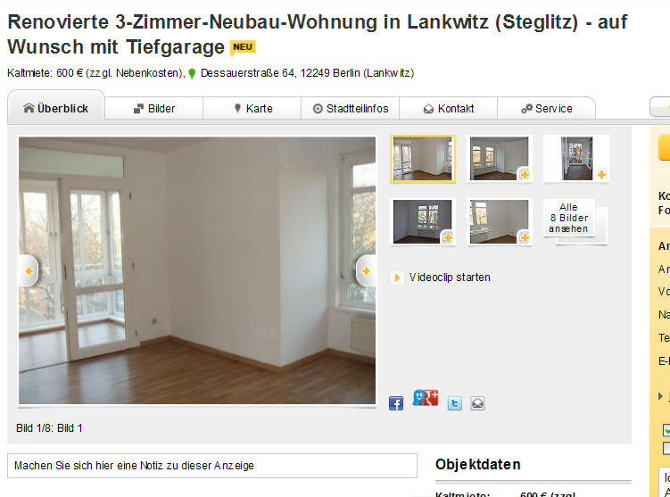 Wohnung Lankwitz Wohnung Lankwitz
