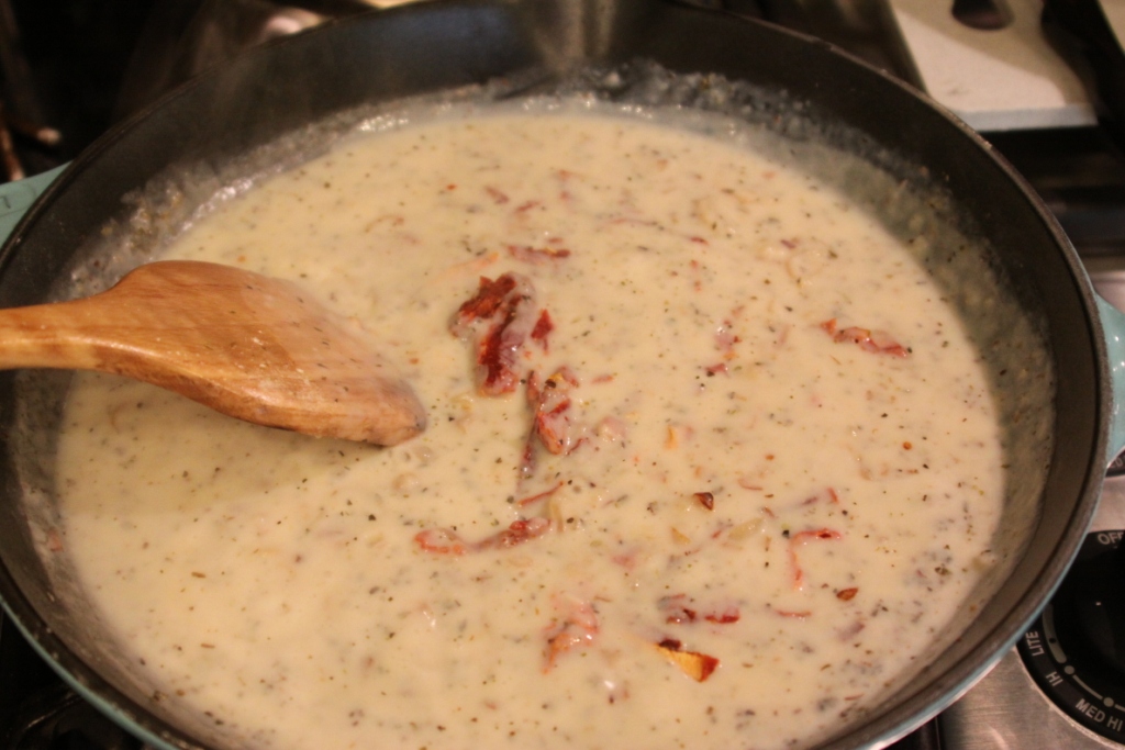 Menu Musings of a Modern American Mom White Cheddar Chicken Alfredo in