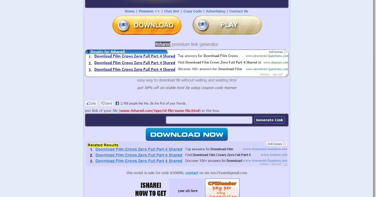 premium link generator rapidshare premium link generator rapidshare