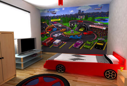 Dormitorios: Camas en forma de coches para niños ~ Decoracion de salones