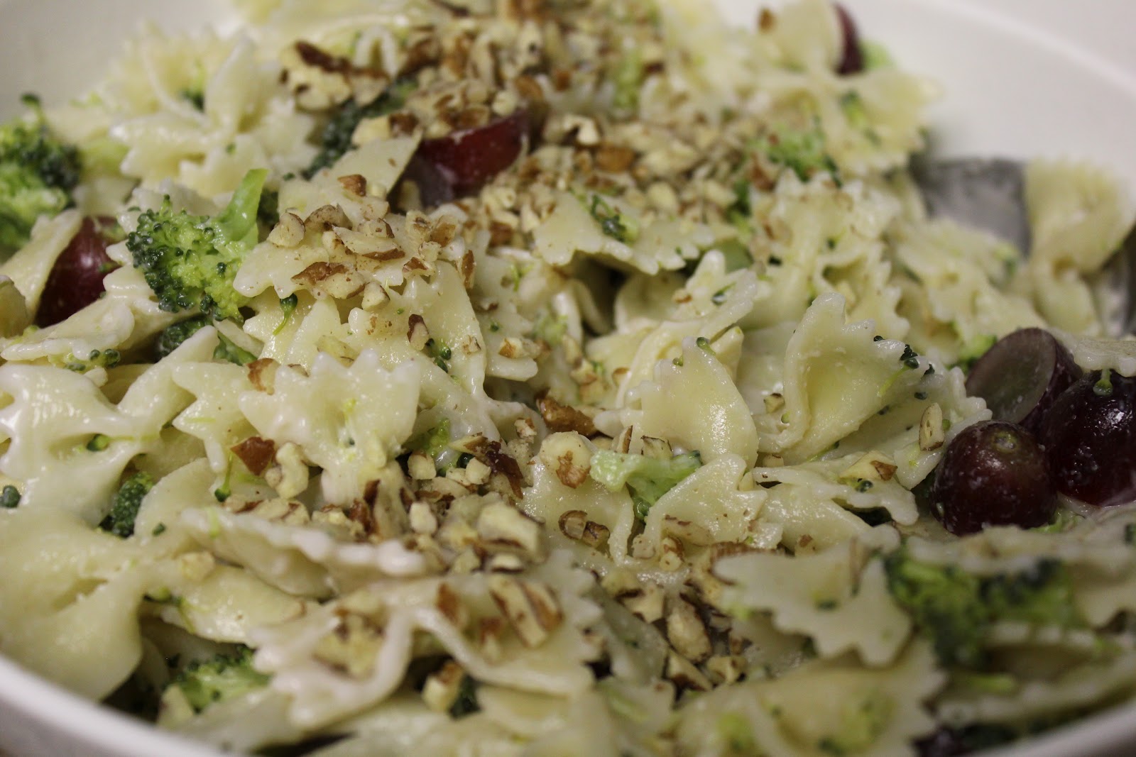 simply made with love Broccoli, Grape and Pasta Salad