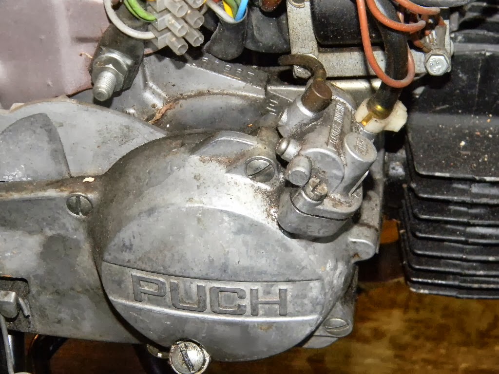 Puch ZA50 Oil Injector Oil Block Off Plate Moped Motor