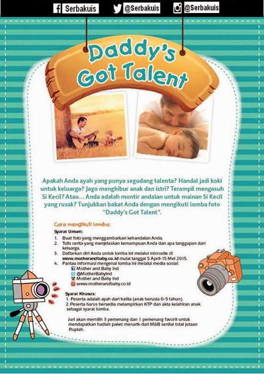 Kontes Daddy's Got Talent Berhadiah Paket Jutaan Rupiah Daddy's Got Talent