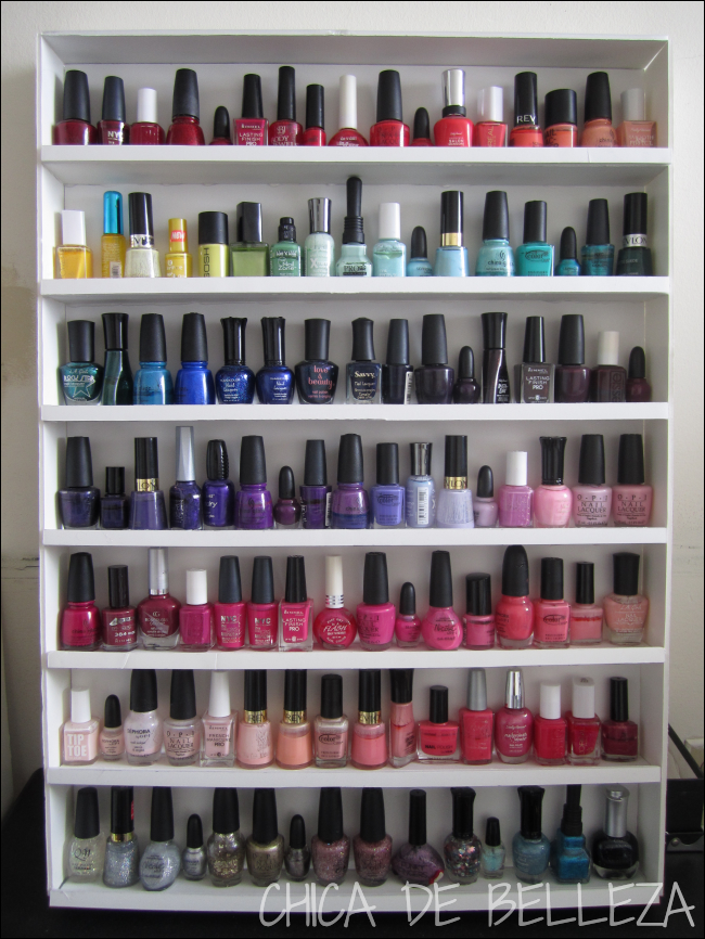 Chica De Belleza DIY Nail Polish Rack Using Foam Board!