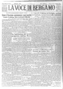 “LA VOCE DI BERGAMO” 12 SETTEMBRE 1925