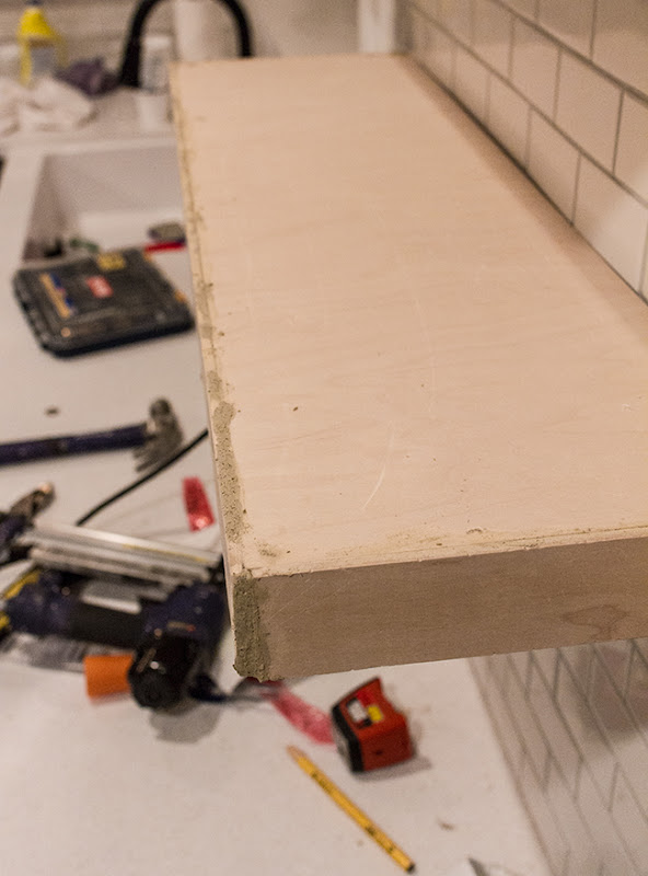 DIY Rustic Floating Shelves Kitchen