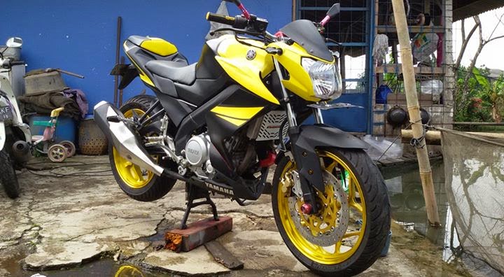 Nih Gan Modif Yamaha New Vixion Pake Body Belakang Ninja 250 FI