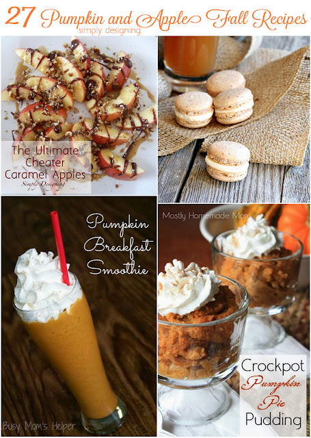 27 Pumpkin and Apple Fall Recipes | #recipes #fall #apples #pumpkins 