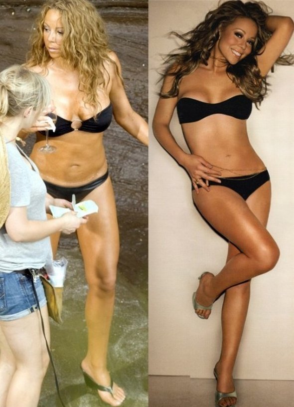 Female Hollywood Celebrities Before And After Photoshop