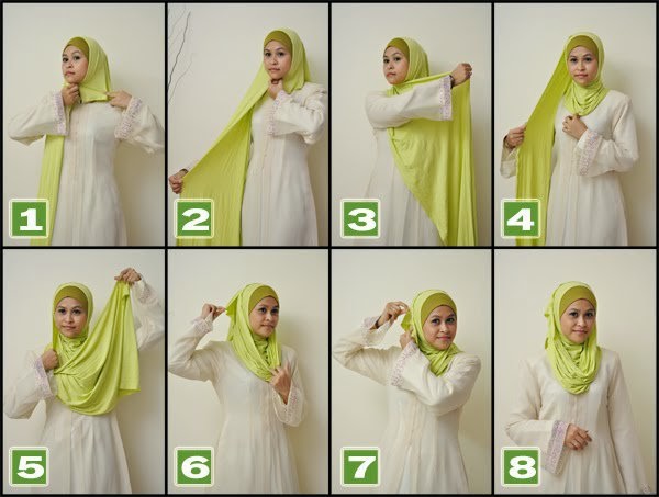 Cara Memakai Jilbab Syar'i Simple