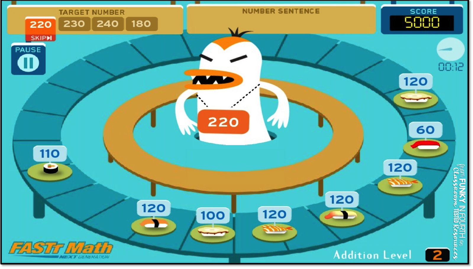 SushiMonster The Perfect App for Addition and Multiplication