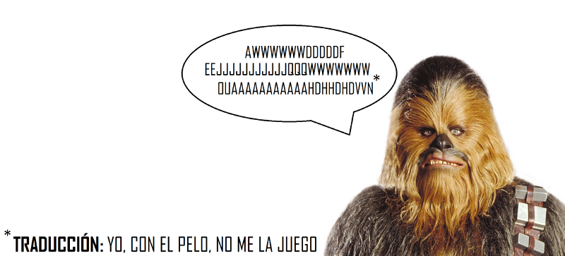 chewaka y su pelo traduccion de chewaka