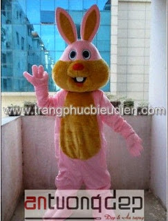 may bán mascot thỏ hồng