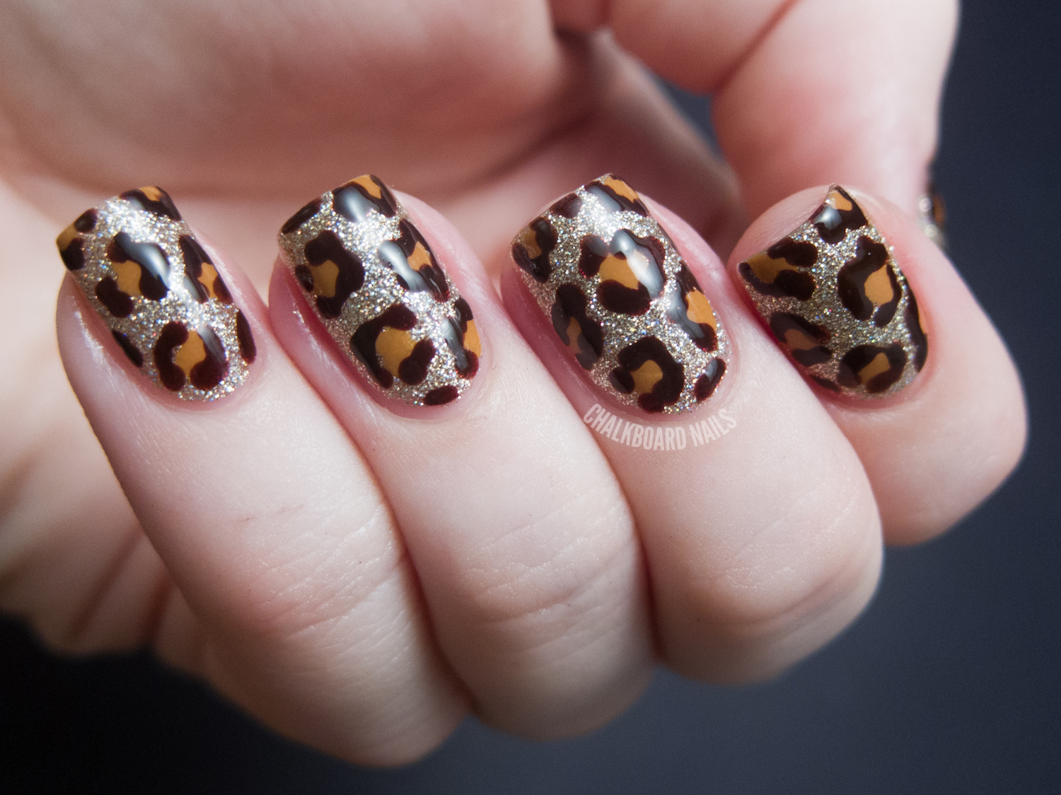 leopard nail art picture 
