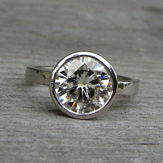 moissanite engagement ring