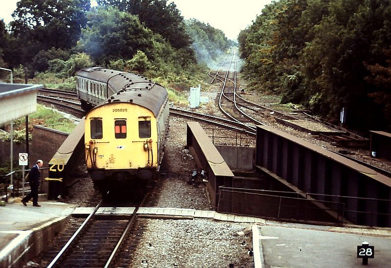 The Gosport Line from Fareham station