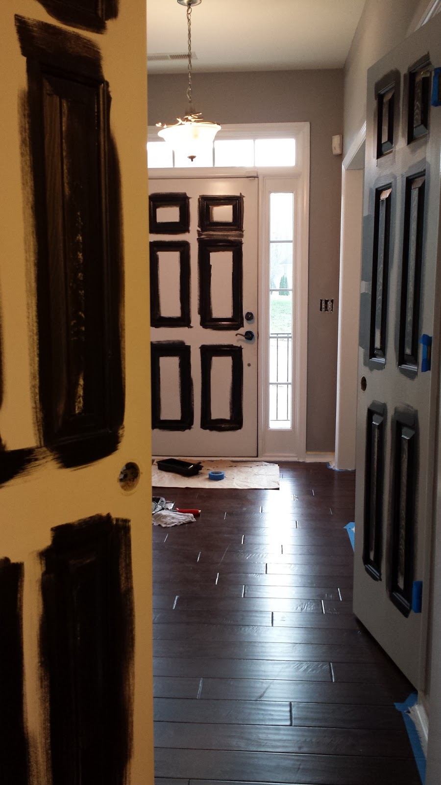Painted Interior Door Ideas Part - 32: FOCAL POINT STYLING: How To Paint Interior Doors Black U0026 Update Brass Hardware