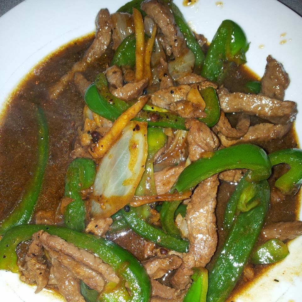 JessKITCHENLab Stirfried Beef Strips with Black Pepper Sauce