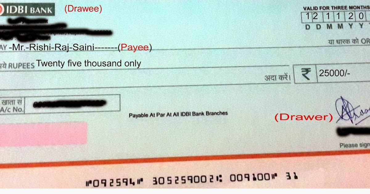 CTS Cheque Clearing Parties involved in cheque