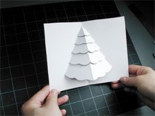 các bước làm thiệp noel 24