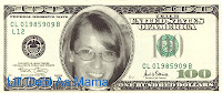 Lil' Debi As Mama on the $100 bill