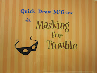 Masking for Trouble title card drawing