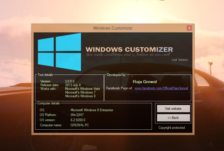 Crazy Developerz Windows Customizer