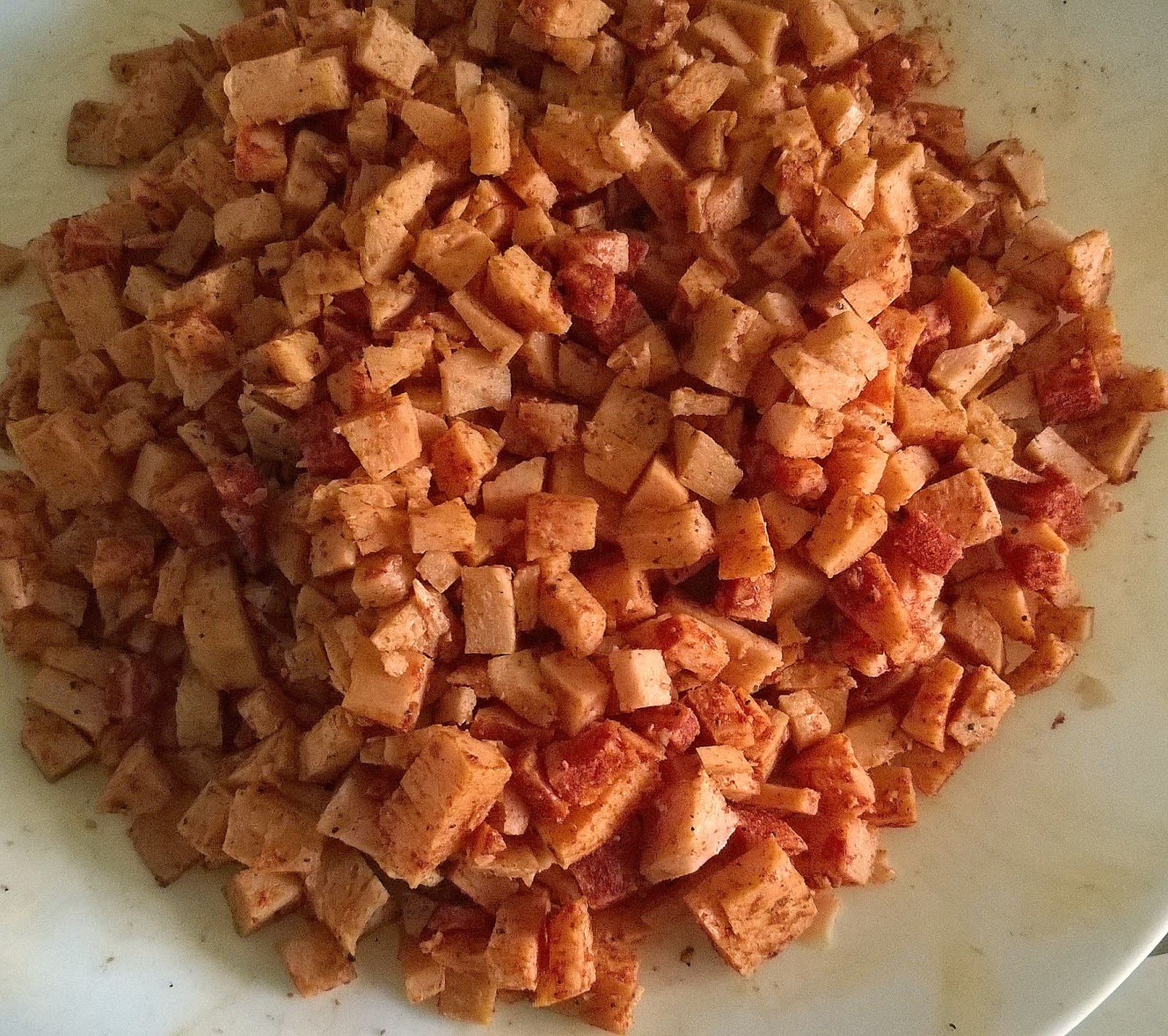 Simply Cooking and Health Fried Turkey Luncheon Meat