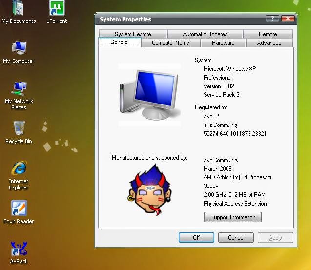 Microsoft Windows XP SKZ SP3