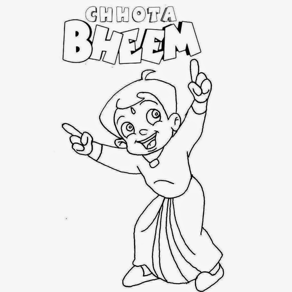 Chota Bheem For Kids Colour Drawing HD Wallpaper