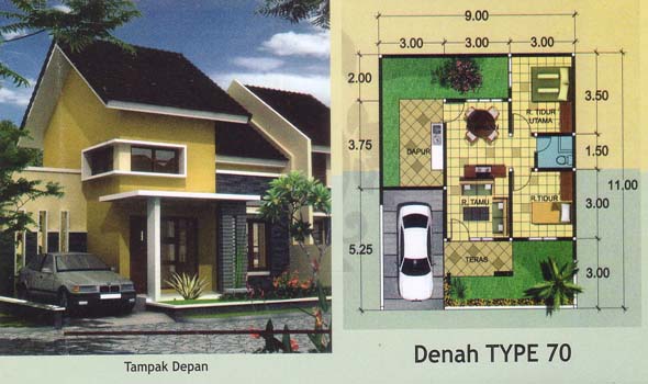 Rumah Minimalis Type 70